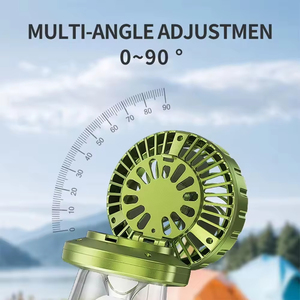 Portable Camping Lantern <b>USB</b> Rechargeable Solar Power Charging Multifunctional <b>Lamp</b> New Fan Light Strong Winds Outdoor Lighting - Product Image 4