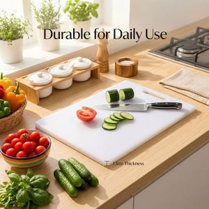 Juego de Tablas de Cortar de Plástico PE con Logotipo Personalizado, Tabla de Cortar de Polietileno No Poroso de Grado Alimenticio con Asa para Uso Diario - Product Image 4