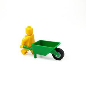 Moc छोटे कण भवन ब्लॉक सहायक उपकरण एकल पहिया ट्रॉली शहर इंजीनियरिंग निर्माण परिवहन उपकरण - Product Image 2