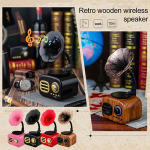 <span class=keywords><strong>Tourne</strong></span>-<span class=keywords><strong>disque</strong></span> phonographe rétro avec haut-parleur Bluetooth, radio, lecteur de musique MP3 - Product Image 2