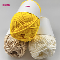 6ply Thread Hand Knit 100% Combed Macrame Yarn 3mm Cotton Soft Breathable for Fashion Beach Cloth Sets 100% Cotton Yarn Combed