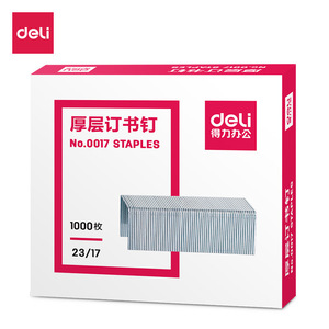 Deli Thick Staples 0017 23/17 1000 Pieces Office Supplies - Product Image 4