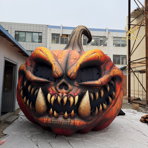 Calabaza Inflable Gigante para Publicidad |   Cerdo silvestre inflable con colmillos como accesorio de Halloween - Product Image 5