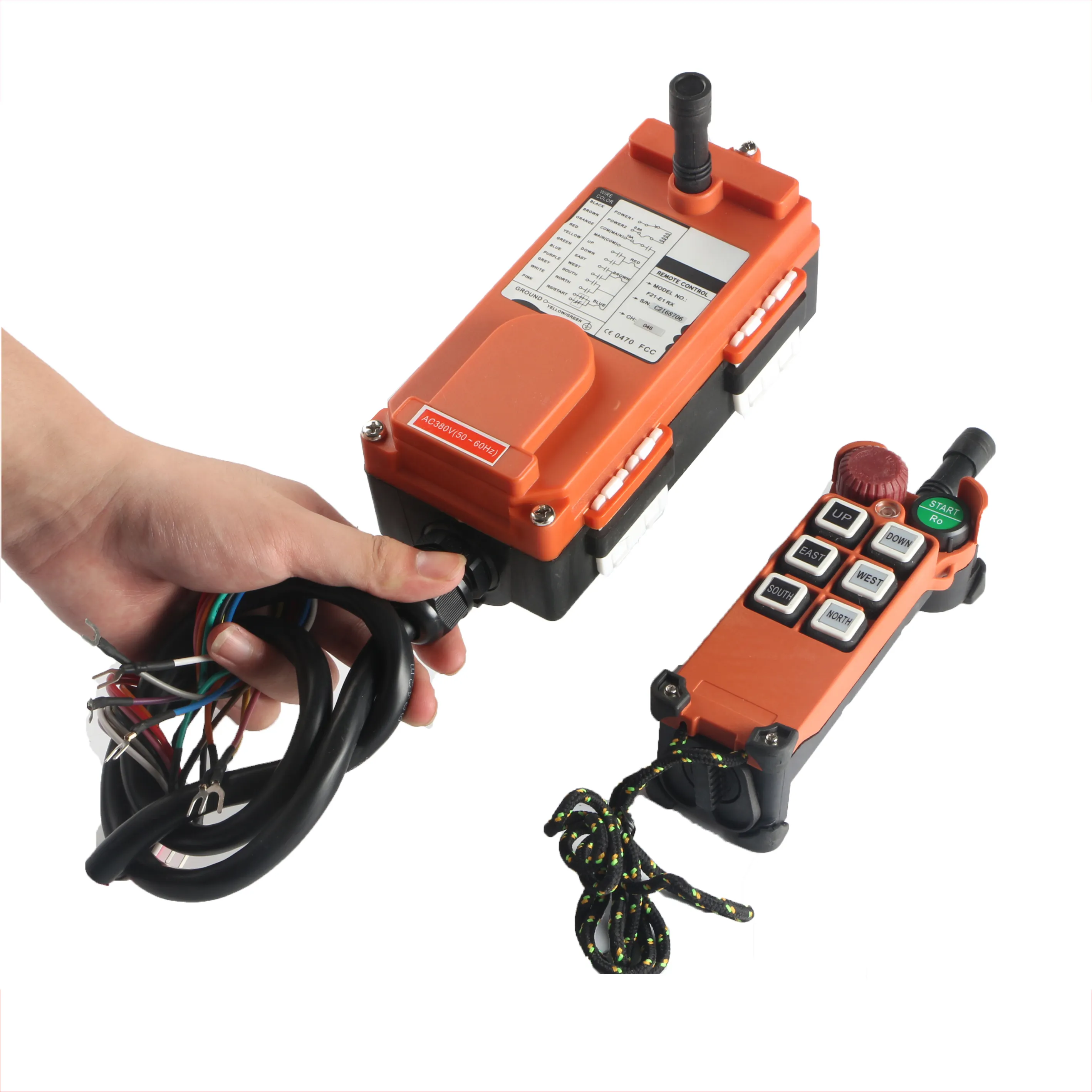 Iehc F21-E1 Tahan Air Overhead Crane Radio Remote Control Industri Nirkabel