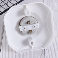 Support de lampe suspendue carré Aulipur E27 pour ampoule LED plate, base en céramique ignifuge