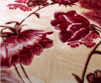 Couverture en vison personnalisé, 100% Polyester Royal et espagnol
