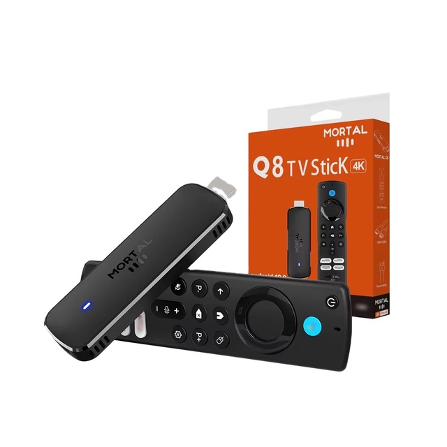 Q8 4K TV Stick, Android Smart TV Box with Voice Control Remote, 4K UHD Streaming Device, Dual Band WiFi, Android Tv Stick 4k