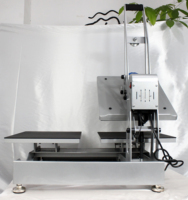 Presse à chaud semi-automatique magnétique à double plaque avec écran LCD pour T-shirts 38x38cm et signal sonore