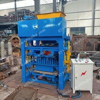 Machine à briques de ciment semi-automatique économique, machine à fabriquer des pavés, machine à fabriquer des briques creuses pour briqueterie