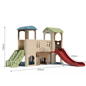 Ensemble balançoire et toboggan <span class=keywords><strong>d</strong></span>'intérieur pour enfants avec design château, marches <span class=keywords><strong>d</strong></span>'<span class=keywords><strong>escalade</strong></span>, jeux sportifs, centre de jeu sécurisé pour la <span class=keywords><strong>salle</strong></span> <span class=keywords><strong>d</strong></span>'activités des tout-petits et la maternelle - Product Image 3