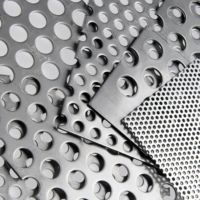 Maille métallique perforée en aluminium/acier inoxydable 304 316, maille perforée de 1,2 à 3 mm, panneaux en maille perforée, plaque décorative ronde
