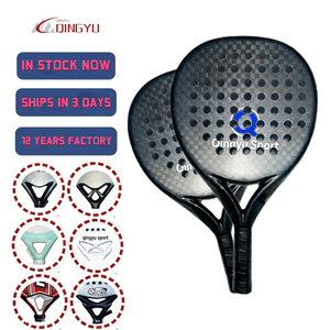 Raqueta de Pádel QINGYU SPORT 3K Carbono con Superficie 3D de Diamante y Espuma EVA, Profesional, Personalizada, OEM, Proveedor Directo, en Stock - Product Image 1