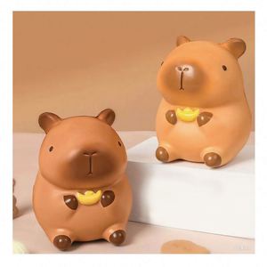 Ensemble de jouets Mochi Squishy Capybara Édition Limitée 2025 – Jouets sensoriels anti-stress en TPR écologique pour les 8 ans et plus - Product Image 1
