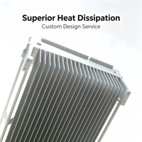 Profil de dissipateur thermique en aluminium extrudé 6061 6063 personnalisé pour système de refroidissement d'éclairage LED industriel haute puissance