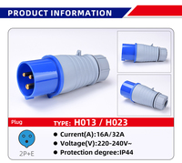 IP44 prise de courant industrielle accessoires électriques 16A 32A mâle femelle laiton 3Pin avec les normes UK & CN