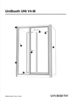 Unibooth V4-M - Cabinas Insonorizadas de Aluminio Duradero - Diseño Moderno, Módulos de Oficina Móviles para Centros Comerciales y Gimnasios, Instalación Rápida