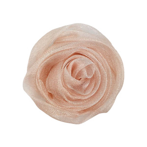 Accesorios de Costura DIY de 5 cm (1.9 pulgadas), Encaje de Organza de 6 cm, <span class=keywords><strong>Flores</strong></span> Artificiales de Rosa Real en 3D, <span class=keywords><strong>Flores</strong></span> Artificiales - Product Image 1