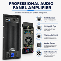 Module d'amplificateur audio bi-amplifié de classe D actif professionnel X2DM800-2 800W DSP 15 pouces