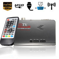 Récepteur TV numérique DVB-T2 mini 1080p HD direct usine, décodeur compatible MPEG4/H.264, sortie HDMI/VGA/AV, mise à niveau USB 2.0 OSD