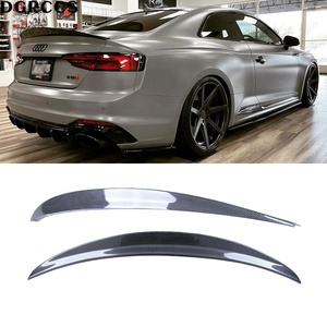 For A5 S5 RS5 B9 Coupe 2Door Style Carbon Fiber Rear Spoiler Trunk Wing 2016-2023 Carbon Fiber - Product Image 1