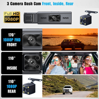 Caméra embarquée WIFI Full HD 1080P, boîte noire, écran 3 pouces, haute qualité, caméra embarquée 3,16 pouces, objectif grand angle 170 degrés, caméras DVR pour voiture