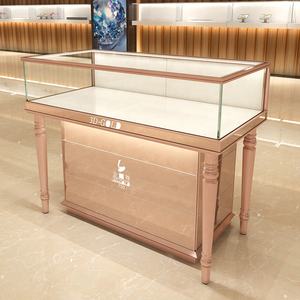 Magasin de détail de luxe personnalisé gratuit 3d ensemble rond antique haut de gamme rangement en rack vitrine de bijoux <span class=keywords><strong>comptoir</strong></span> de magasin - Product Image 5