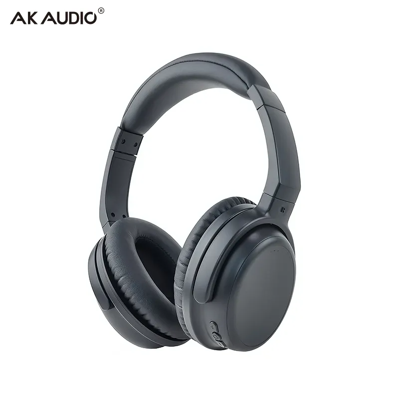 Stereo Protein Leather Over Ear aptX Bluetooth 5.2 Wireless Headphone with Microphone for TV