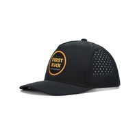 Gorra Trucker Personalizada con Parche Tejido, Perforada, de Secado Rápido, con Orificios Cortados con Láser, Malla Trasera y Cierre a Presión para Equipos Deportivos y Actividades al Aire Libre