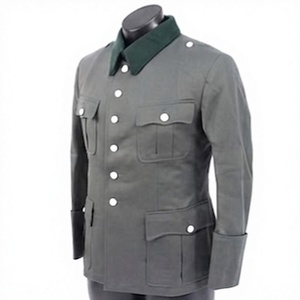 Chaqueta Táctica de Campo para Hombre, Chaqueta de Uniforme de Tela de Lana, Chaqueta Exterior Utilitaria con Botones al Frente, Logotipo Personalizado OEM - Product Image 6