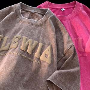 Camiseta con estampado de soplo personalizado, camiseta con lavado ácido de alta calidad, ropa para hombre, camiseta Unisex - Product Image 3