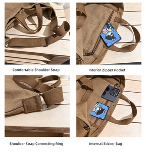 Borsa a tracolla moda <span class=keywords><strong>uomo</strong></span> donna Design all'ingrosso Custom Tote Tote in tela con loghi - Product Image 4