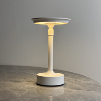 Nouvelle Lampe de Table Rétractable en Forme de I, Veilleuse de Chevet, Rechargeable, Tactile, Lampe d'Ambiance de Restaurant pour Chambre