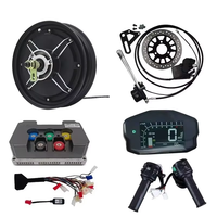 Kit de conversion complet pour voiture électrique QS 205 10 pouces 4000W 72V avec moteur à moyeu sans balais en aluminium, vitesse maximale 90-100KM/H