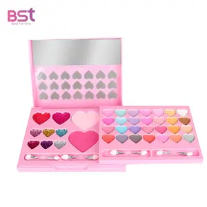 Princess Play Make Up Toy Safety with Mirror Non Toxic Toddlers Pretend Cosmetic Kits For Kids