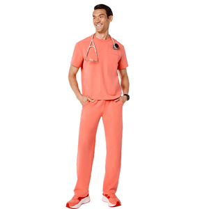 Divisa Ergonomica YUHONG per Medici, Design Multi-Tasca, Vestibilità Confortevole, Tessuto Intrecciato per Professionisti Medici Maschili - Product Image 3