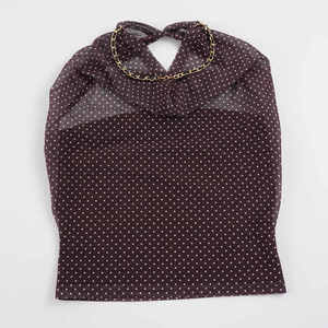 Top de Fiesta para Mujer con Cuello Halter, Plisado, de Puntos, de Malla Transparente, con Cadena, Sexy, Sin Espalda, Ajustado, Moda 2026 - Product Image 6