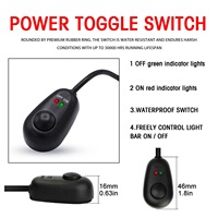 Kit de Cableado para Barra de Luces LED, 2 Cables, Control Remoto Inalámbrico, Cable de Núcleo de 18AWG, Aislamiento de Goma/PVC para Autos y Maquinaria
