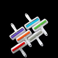 Autonettoyant Portable réutilisable toilettage peluches poils d'animaux fourrure dissolvant rouleau brosse pour chat chien canapé meubles tapis