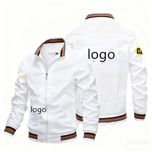 High Quality Polyester Cotton Motorcycle Jacket Windproof Breathable Stand <b>Hip</b> Hop Baseball Style Trendy Urban Streetwear Casual - Product Image 3