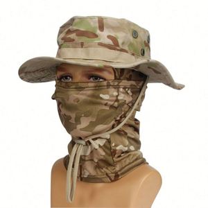 Sombrero de Pesca al por Mayor con un Orificio, Balaclava, Sombrero Boonie de Camuflaje para Exteriores para Hombre con Máscara de Esquí - Product Image 3