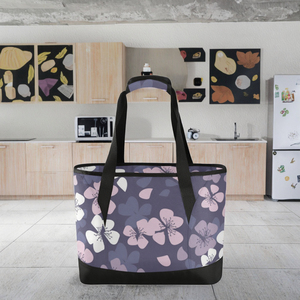 Sac à déjeuner isotherme personnalisé avec fleur de hau hawaïenne, sacs à bandoulière, sac isotherme durable en aluminium, sac à déjeuner isotherme pliable 24L - Product Image 3