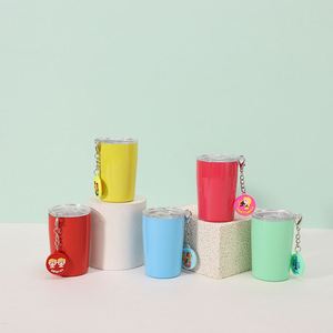 Nuevo Vaso de Acero Inoxidable de 3oz (90ml) con Pajita y Tapa, Mini Vaso para Café, Agua, Cerveza o Vino - Product Image 1