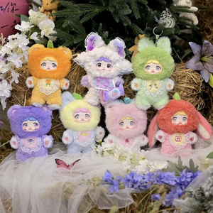 Nommi ชุดผลไม้ที่น่าสนใจจริง V3ของเล่นลึกลับใบหน้าพวงกุญแจตุ๊กตายัดนุ่นน่ารักปิดตาอินเทรนด์ - Product Image 1