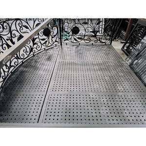 Balustrades de balcon en <span class=keywords><strong>fer</strong></span> forgé de luxe avec plateforme pour maisons, clôture en métal courbée, balustrades de <span class=keywords><strong>terrasse</strong></span> - Product Image 6