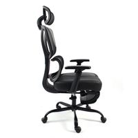 Chaise de bureau ergonomique pivotante moderne avec appui-tête réglable et support lombaire pour le bureau à domicile et la salle de réunion