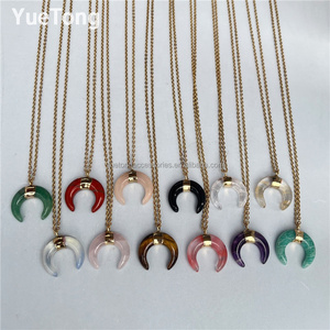 <span class=keywords><strong>Collana</strong></span> <span class=keywords><strong>con</strong></span> Pendente in Ametista Naturale a Forma di Luna <span class=keywords><strong>con</strong></span> Catena in Oro per Donna Gioielli di Alta Qualità Vendita all'Ingrosso - Product Image 5