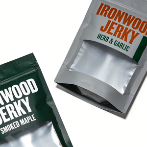 Eco Friendly Reusable Food Storage <b>Bags</b> Beef Jerky Packaging Stand Up Mylar <b>Bag</b> With Resealable Ziplock - Product Image 4