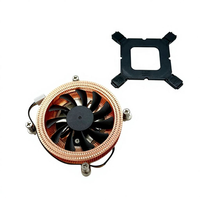 Pendingin CPU Tembaga Murni Tipis 95W, Modul Pendingin Heatsink untuk All in One ITX HTPC LGA 1700 115X Casing PC Kecil, Pabrik OEM ODM
