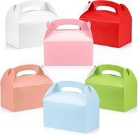 Boîtes à friandises en papier écologique, pliables, pour boulangerie, emballage de desserts à emporter