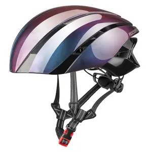 Helm Sepeda Warna Mewah untuk Pria dan Dewasa, Helm Keselamatan Olahraga Sepeda Balap Kota Ringan